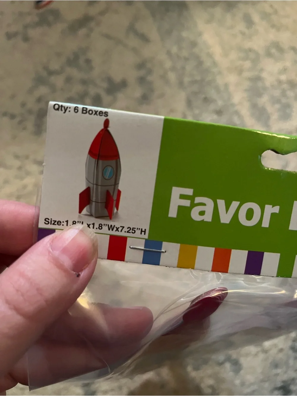 Favor Boxes Rocket Ship Party